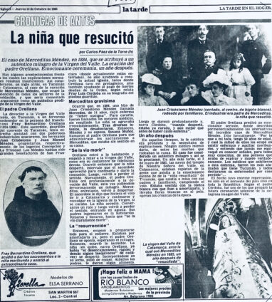 La niña que resucitó. El caso de Merceditas Méndez en 1884