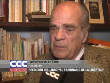 Carlos Paez de La Torre Reedición del libro “El pasionario de la libertad”