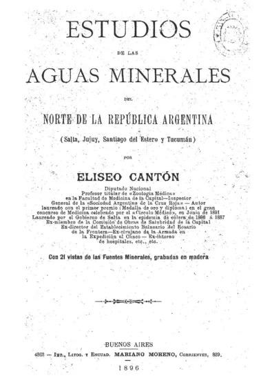 De las aguas minerales