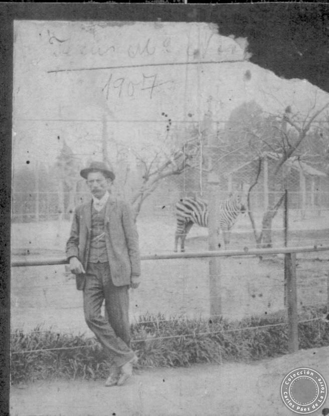 Jesús M. Norry Ramírez en el Zoológico de Tucumán, 1907