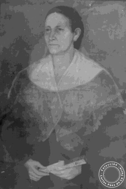 Mauricia de Olmos de Aguilera de Álvarez óleo de Guillermo Álvarez (su hijo) Museo Sobremonte