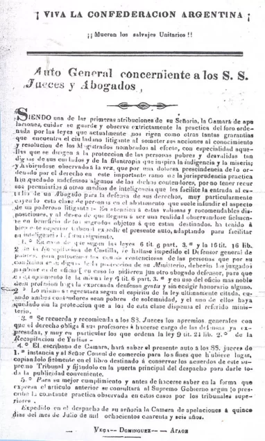 Para los jueces, en 1842