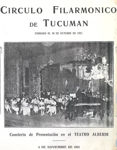 Sociedad musical en 1921