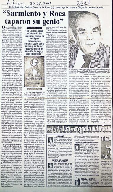 Sarmiento y Roca taparon su genio. El historiador construye la primera biografía de Avellaneda – Ambito Financiero