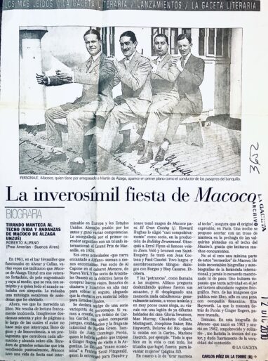 La inverosímil fiesta de Macoco