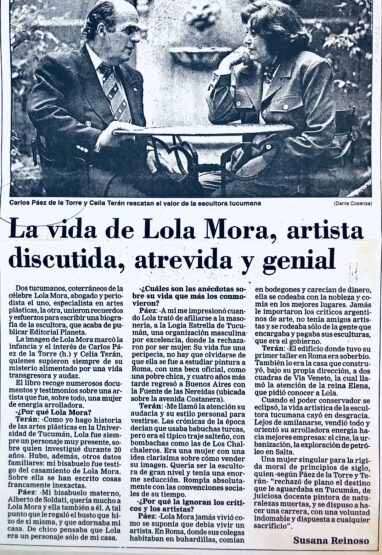 La vida de Lola Mora, artista discutida, atrevida y genial