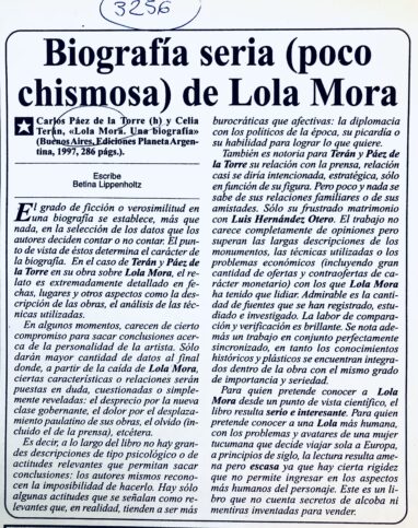 Biografía seria (poco chismosa) de Lola Mora