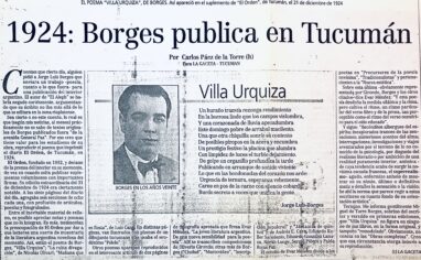 1924: Borges publica en Tucumán – El poema de Villa Urquiza