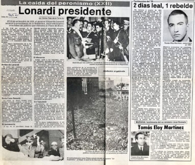 La caída del peronismo (XXII): Lonardi presidente