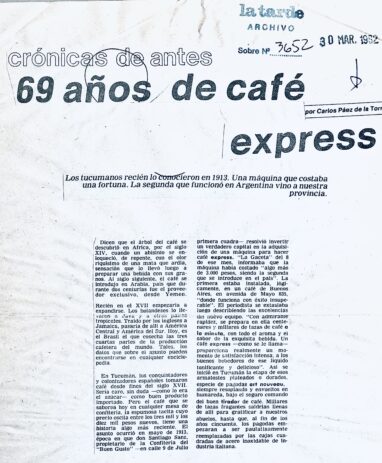 69 años de café express