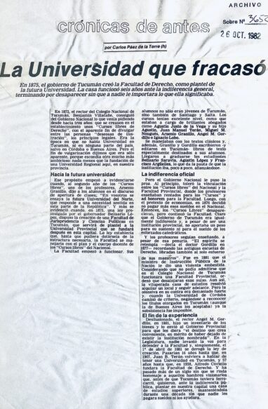 La Universidad que fracasó