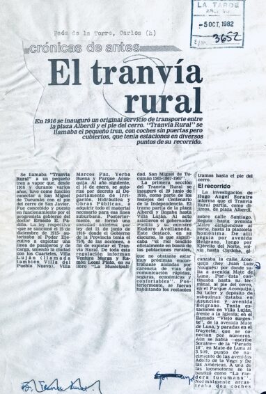 El tranvía rural