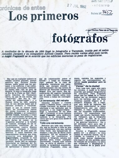 Los primeros fotógrafos