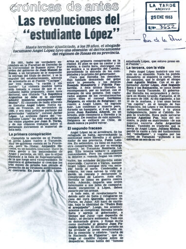 Las revoluciones del “estudiante López”