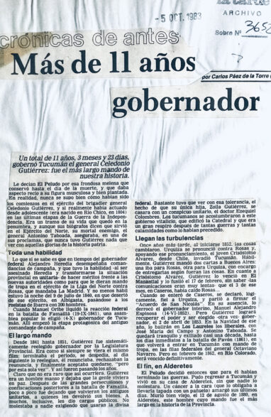 Más de 11 años gobernador