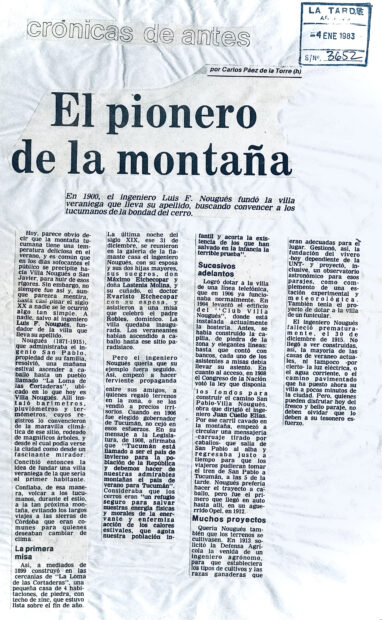 El pionero de la montaña