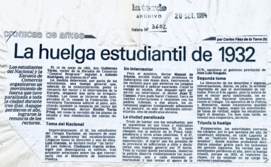 La huelga estudiantil de 1932