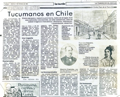 Tucumanos en Chile