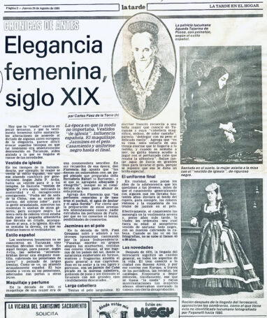 Elegancia femenina, siglo XIX