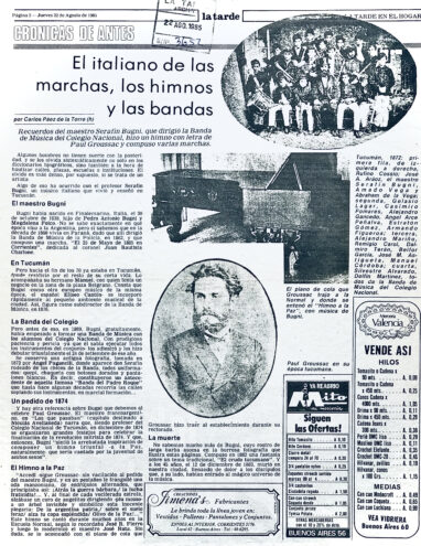 El italiano de las marchas, los himnos y las bandas