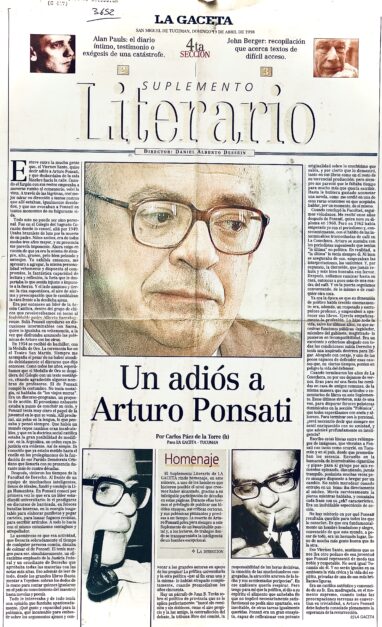 Un adiós a Arturo Ponsati