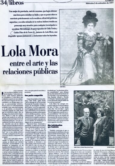 Lola Mora, entre el arte y las relaciones públicas