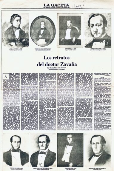 Los retratos del doctor Zavalía