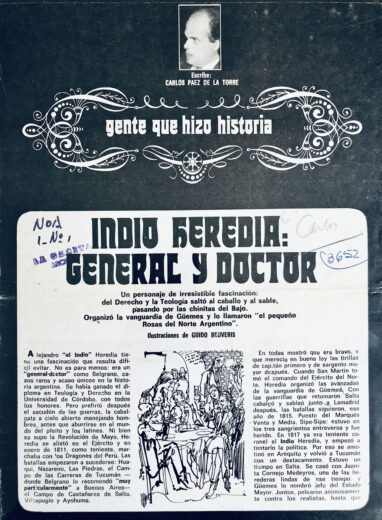 Gente que hizo historia: Indio Heredia, General y Doctor