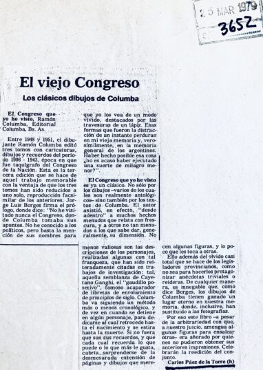 El viejo Congreso – Los clásicos dibujos de Columba