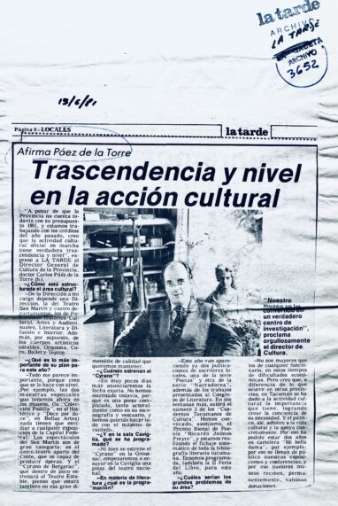 Trascendencia y nivel en la acción cultural