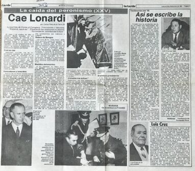 La caída del peronismo (XXV): Cae Lonardi