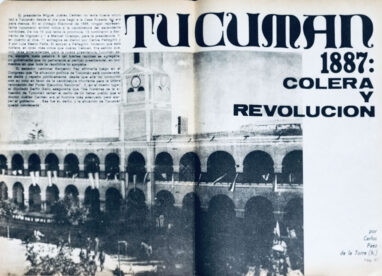 Tucumán 1887: cólera y revolución