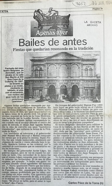 Bailes de Antes. Fiestas de tradición