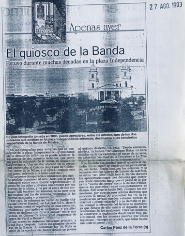 El quiosco de la Banda