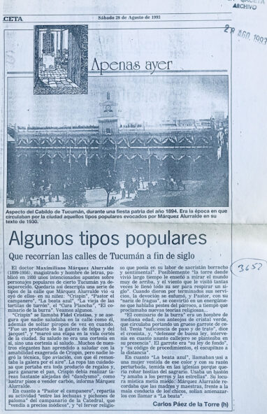 Algunos tipos populares