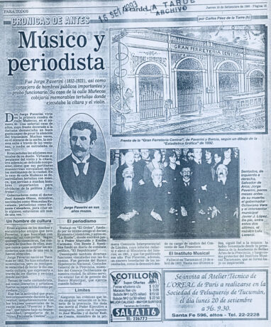 Músico y periodista. Jorge Paverini