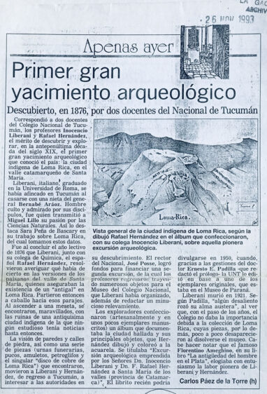 Primer gran yacimiento arquelógico descubierto en 1876