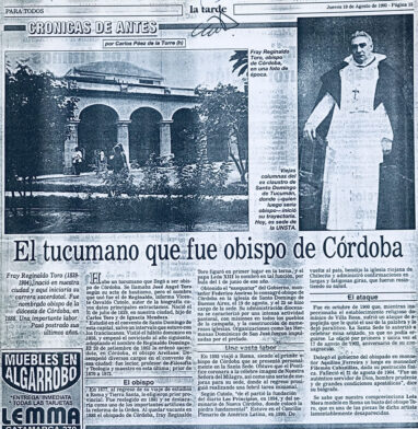 El tucumano que fue obispo de Córdoba, Fray Reginaldo Toro