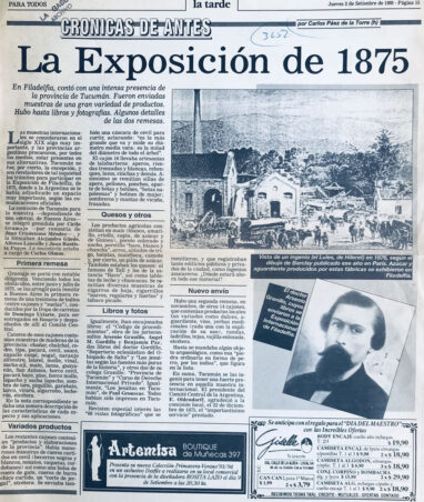 La exposición de 1875