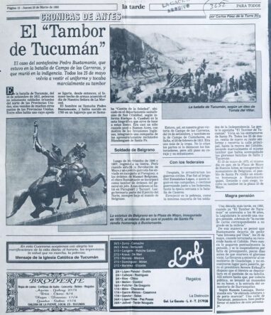 El “Tambor de Tucumán”