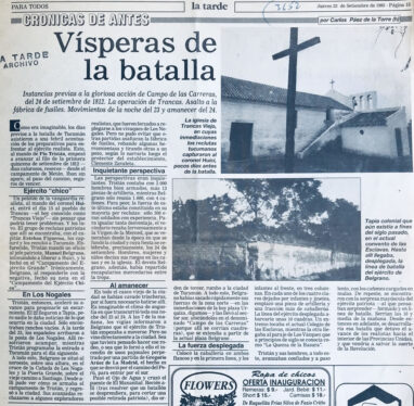 Vísperas de la batalla del 24 de septiembre de 1812