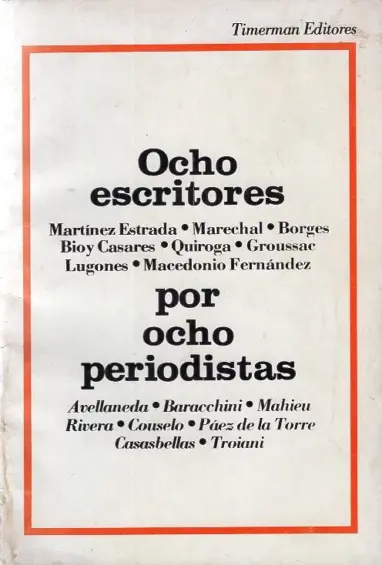 Ocho escritores por ocho periodistas