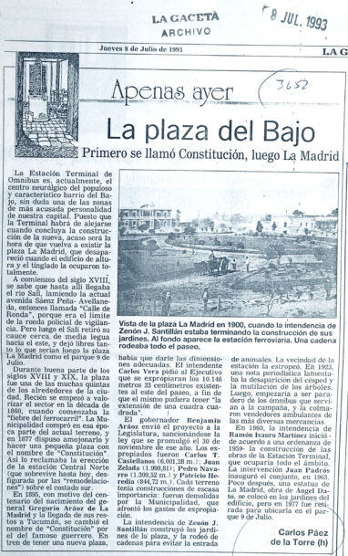 La plaza del Bajo