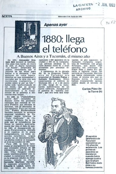 1880: llega el teléfono