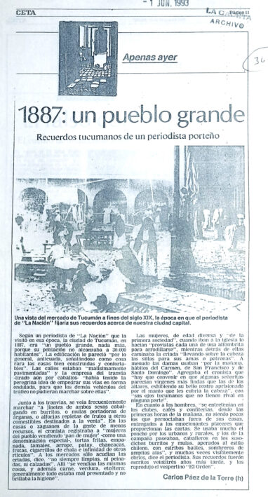 1887: un pueblo grande. Recuerdos de un periodista porteño