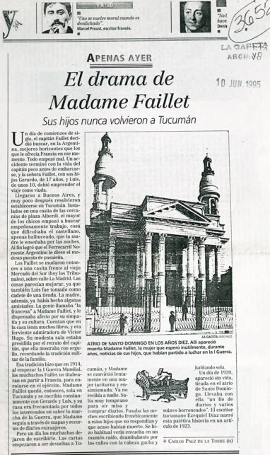 El drama de Madame Faillet