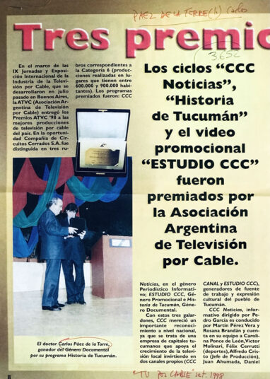 Tres premios a CCC