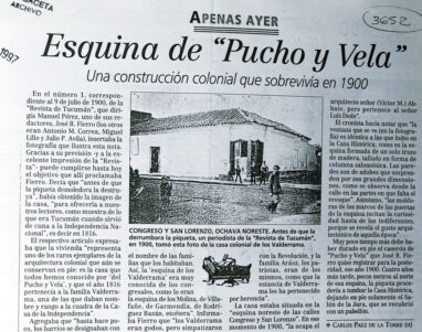 Esquina de “Pucho y Vela”