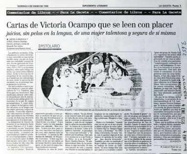 Cartas de Victoria Ocampo que se leen con placer