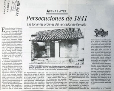 Persecuciones de 1841